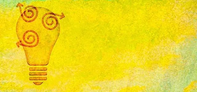 Imagen de una bombilla sobre fondo amarillo que acompaña al texto introducotio de talleres de Somatic Experiencing